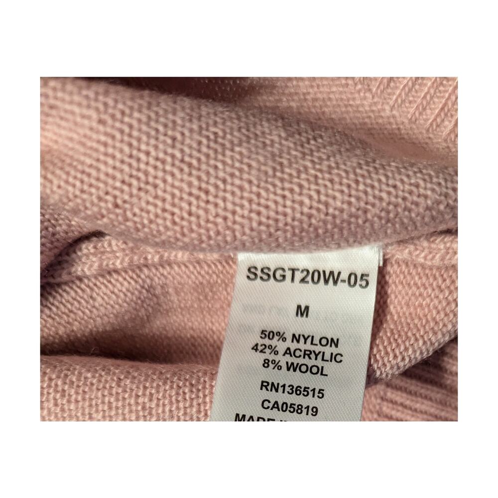 Stitches + Stripes Pink Wool Blend Sweater Size Medium - Picture 7 of 9